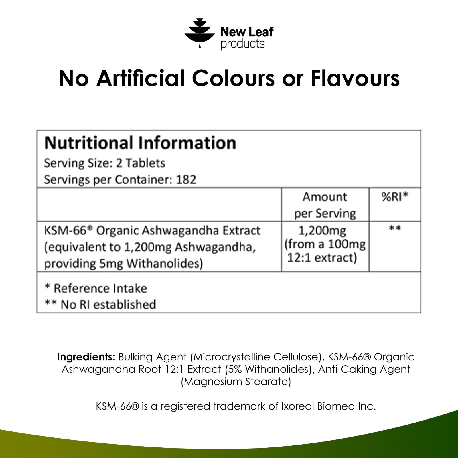 Ashwagandha KSM-66 1200Mg - 365 Vegan Root Extract High Strength Tablets