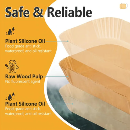 Rectangular Parchment Paper Liners - 100 Pack