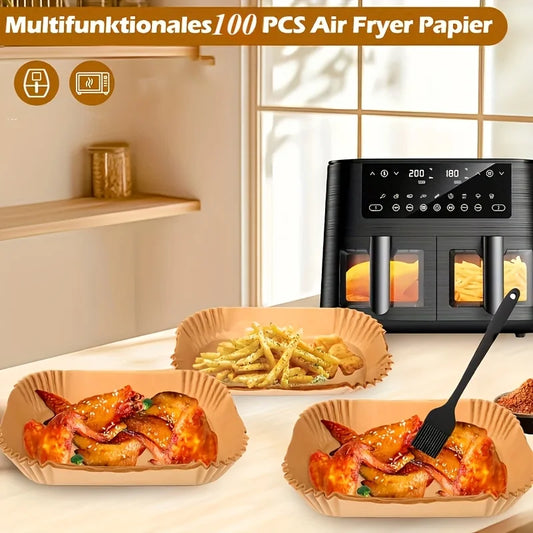 Rectangular Parchment Paper Liners - 100 Pack